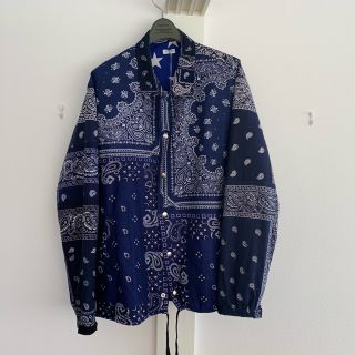 アンユーズド(UNUSED)のOLD PARK / BANDANA COACH JACKET サイズL(ブルゾン)