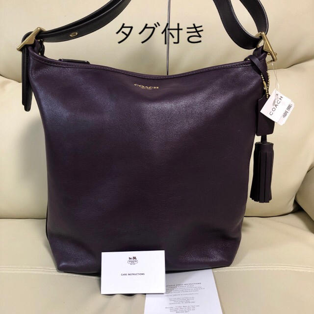 COACH(コーチ)のタグ付き  コーチ  レガシー  ショルダー  斜めがけ  パープル レディースのバッグ(ショルダーバッグ)の商品写真