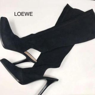 ロエベ(LOEWE)のロエベ LOEWE ストレッチブーツ かかと開き スエード(ブーツ)