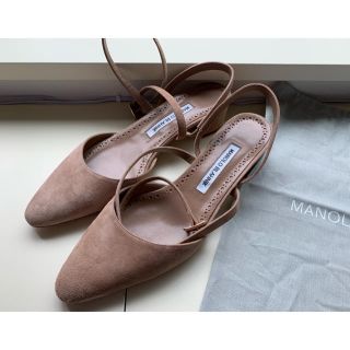 マノロブラニク(MANOLO BLAHNIK)の【訳あり】マノロブラニク ストラップ付き サンダル ミュール シューズ(ミュール)