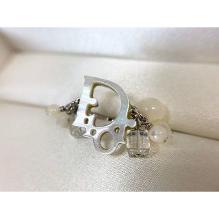 ディオール(Dior)のディオール　ロゴ　リング　パール　10号(リング(指輪))