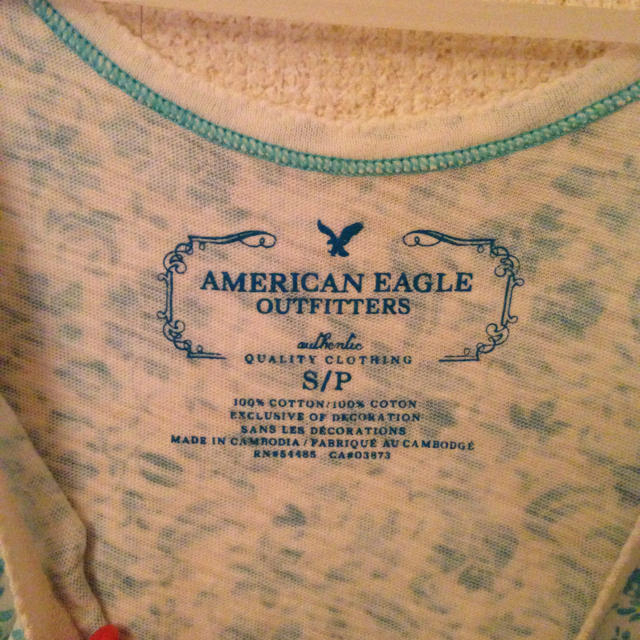 American Eagle(アメリカンイーグル)の爽やか水色花柄✿タンクトップ レディースのトップス(Tシャツ(半袖/袖なし))の商品写真