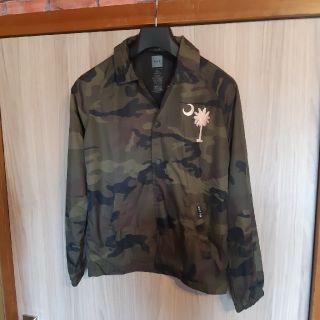 ハフ(HUF)の新品未使用品▲HUF▲パームツリー迷彩カモ柄コーチジャケット レディース キッズ(ブルゾン)