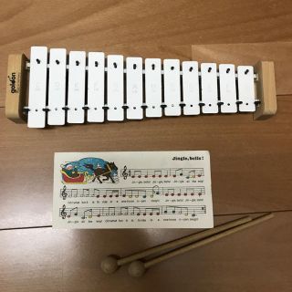 ボーネルンド(BorneLund)の美品 goldo社 メタロフォン 鉄琴(楽器のおもちゃ)