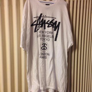 ステューシー(STUSSY)のホワイトTシャツ(Tシャツ(半袖/袖なし))