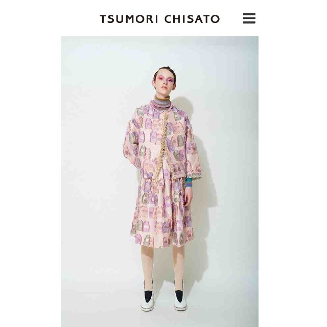 TSUMORI CHISATO(ツモリチサト)のミニー様専用☆絵の具ジャガードとシルク生地 ハンドメイドの素材/材料(生地/糸)の商品写真