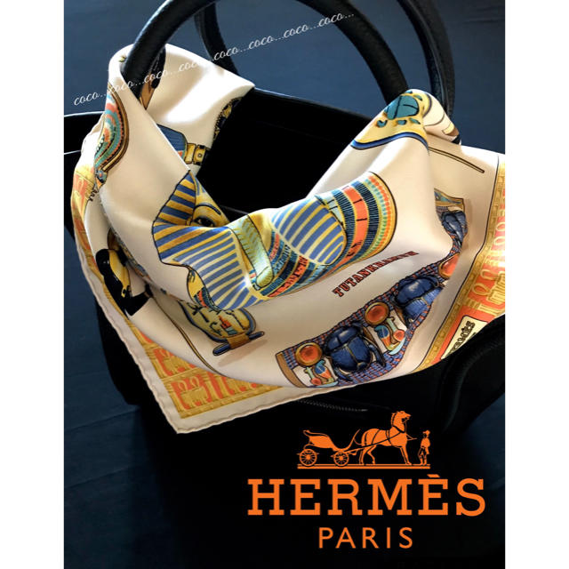 Hermes - 新品未使用 ︎エルメス プチカレHERMES ミニスカーフTUTANKHAMUNの通販 by coco's shop