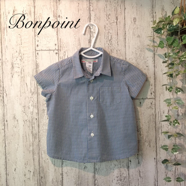 Bonpoint - Bonpoint チェックシャツの通販 by min★'s shop｜ボンポワンならラクマ