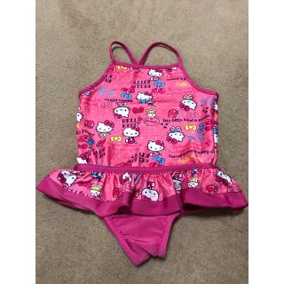 ハローキティ(ハローキティ)の【値下げしました】【美品】水着 女の子 ハローキティ 100サイズ (水着)