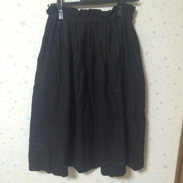 Dot&Stripes CHILDWOMAN(ドットアンドストライプスチャイルドウーマン)の綿麻ウエストゴム ギャザースカート レディースのスカート(ひざ丈スカート)の商品写真