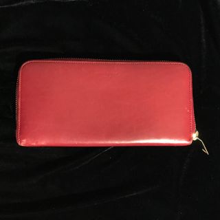 サンローラン(Saint Laurent)のサンローラン パリ ラウンドファスナー 長財布 レッド 赤(長財布)