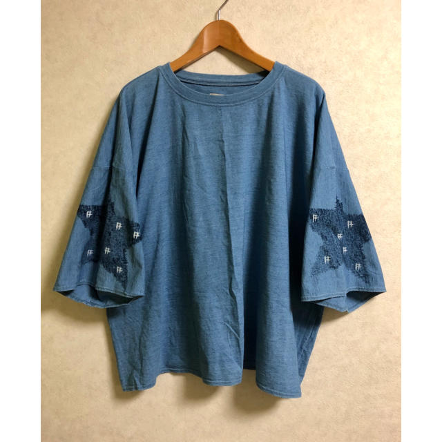 KAPITAL(キャピタル)の333様専用 KAPITAL IDG天竺 HUGE-T 星絣抜染pt BIG T メンズのトップス(Tシャツ/カットソー(半袖/袖なし))の商品写真