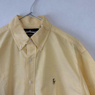 ラルフローレン(Ralph Lauren)の古着 90s POLO Ralph Lauren  半袖 BDシャツ 黄色(シャツ)