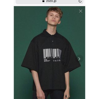 シャリーフ(SHAREEF)のSHAREEF シャリーフ 'BARCODE' BIG POLO SHIRTS(ポロシャツ)