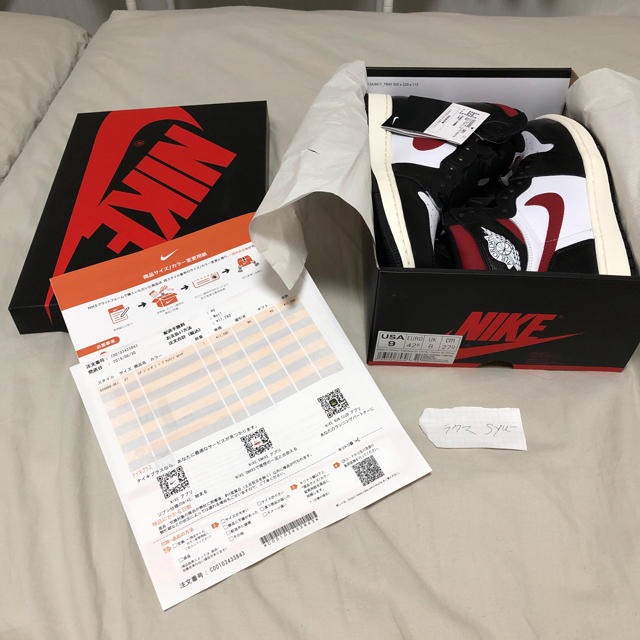 国内正規 27.0cm NIKE AIR JORDAN 1 RETRO 黒 赤