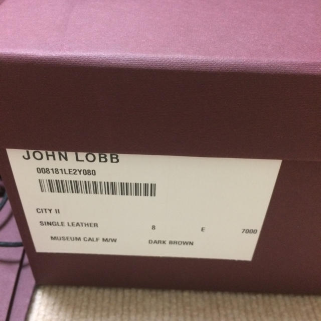 JOHN LOBB(ジョンロブ)の新品未使用 ジョンロブ  シティ2 UK8 ツリー付 メンズの靴/シューズ(ドレス/ビジネス)の商品写真