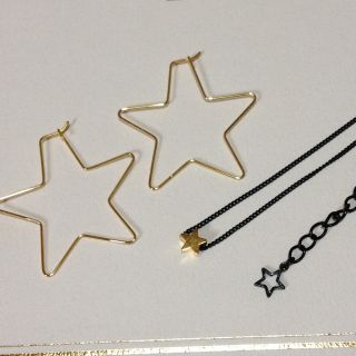 ユナイテッドアローズ(UNITED ARROWS)のスター⭐ピアス＆ネックレス(ピアス)