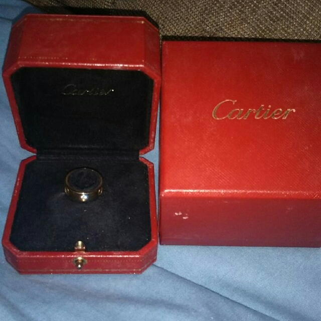 Cartier - ３Ｐダイヤ イエローゴールド ラブリング