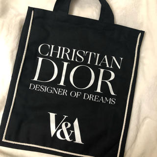 ディオール(Dior)のV&A Dior 黒 トートバッグ クリスチャンディオール(トートバッグ)