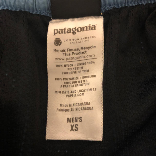 patagonia(パタゴニア)のパタゴニア バギーズショーツ XS 水色 メンズのパンツ(ショートパンツ)の商品写真
