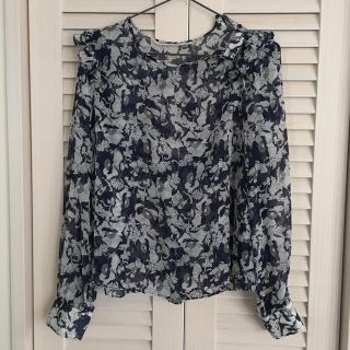 ザラ(ZARA)のZARA 花柄 シフォンブラウス(シャツ/ブラウス(長袖/七分))