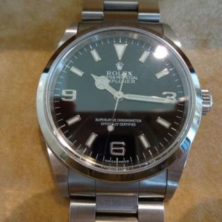 ロレックス(ROLEX)の★使用回数極少★美品‼ロレックス エクスプローラーⅠ14270人気のP番(腕時計(アナログ))