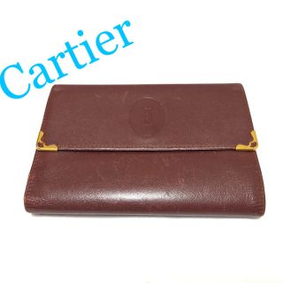 カルティエ(Cartier)の【正規品】Cartier カルティエ がま口 折り財布【鑑定済み】(財布)