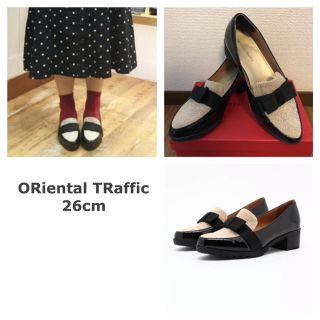 オリエンタルトラフィック(ORiental TRaffic)のORiental TRaffic★モコモコxエナメルローファー(26cm)(ローファー/革靴)