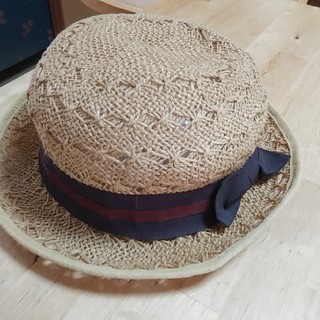 スタディオクリップ(STUDIO CLIP)のgrace hats 麦わら帽子　リネン　麻　100% /　ナチュラル　リンネル(麦わら帽子/ストローハット)