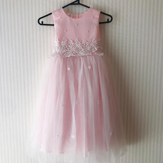 ピンク チュールドレス 120㎝(ドレス/フォーマル)