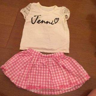 ジェニィ(JENNI)のジェニィベビー❤︎美品❤︎新品ギンガム(スカート)