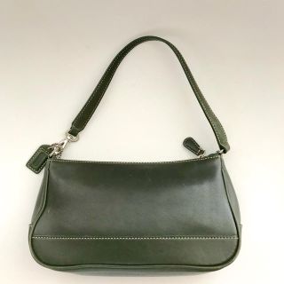 コーチ(COACH)の岡山天満屋店購入 オールドコーチ COACH アクセサリーポーチ カーキ ハッグ(ハンドバッグ)