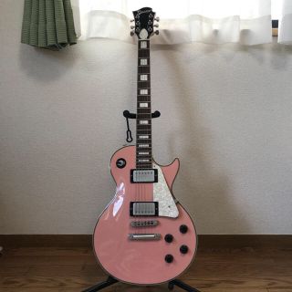 Burny レスポールタイプ ピンク バーニー