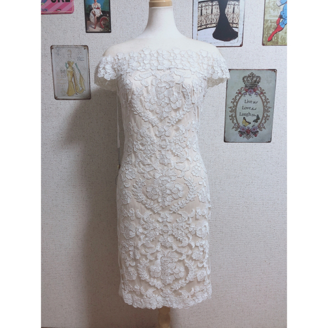 新品 6 タダシショージ ワンピース ドレス ホワイト 1