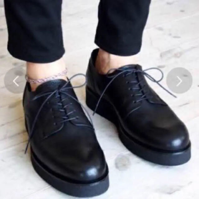 PADRONE - 【値下げ！】PADRONE パドローネ プレーントゥ 黒 革靴 25.5