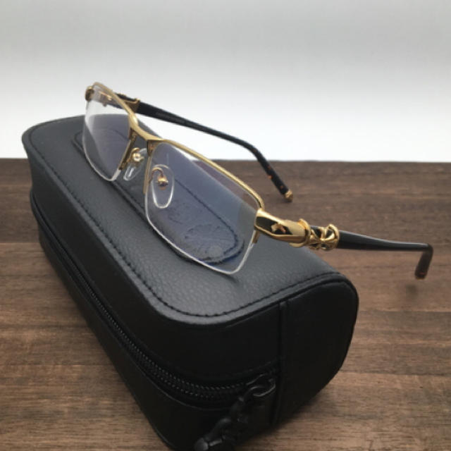 Chrome Hearts(クロムハーツ)の新品同様クロムハーツ 眼鏡 鼈甲×金 メガネ サングラス メンズのファッション小物(サングラス/メガネ)の商品写真