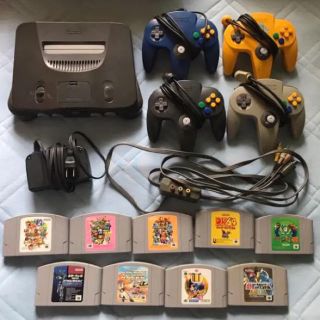 ニンテンドウ64(NINTENDO 64)のニンテンドー64 セット売り(家庭用ゲーム機本体)