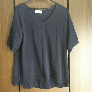 プラステ(PLST)のネイビーTシャツ(Tシャツ(半袖/袖なし))