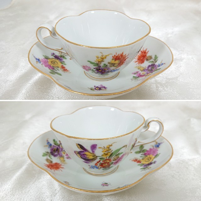 MEISSEN - マイセン カップ&ソーサー クローバー型 オールドマイセン 5つ花の通販 by antique shop ｜マイセンならラクマ