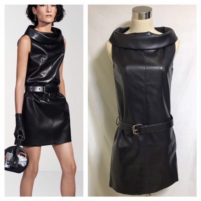 福袋 VUITTON LOUIS - ワンピース フェイクレザー ノースリーブ モノグラム ルイヴィトン 本物 ひざ丈ワンピース 福袋 VUITTON LOUIS - ワンピース フェイクレザー ノースリーブ モノグラム ルイヴィトン 本物 ひざ丈ワンピース
