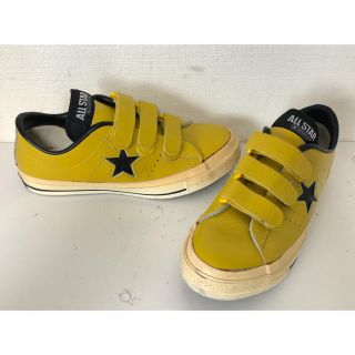 コンバース(CONVERSE)のコンバース/ベルクロ/レザー/ワンスター/マスタード/24cm/日本製/90年代(スニーカー)