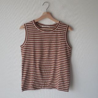 ドットアンドストライプスチャイルドウーマン(Dot&Stripes CHILDWOMAN)のDot & Stripes CHILD WOMAN ボーダーノースリーブ(カットソー(半袖/袖なし))