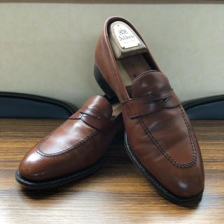 【再値下げ】Alden 3556コインローファー カーフ ダークタンレザーソール