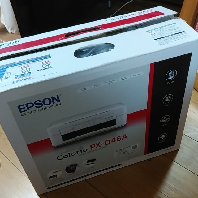 EPSON(エプソン)のエプソン　カラリオプリンター　PX-046A スマホ/家電/カメラのPC/タブレット(PC周辺機器)の商品写真