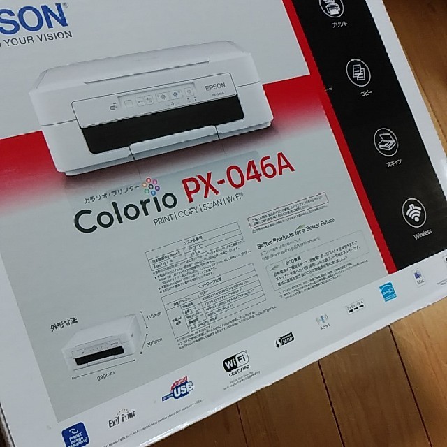 EPSON(エプソン)のエプソン　カラリオプリンター　PX-046A スマホ/家電/カメラのPC/タブレット(PC周辺機器)の商品写真