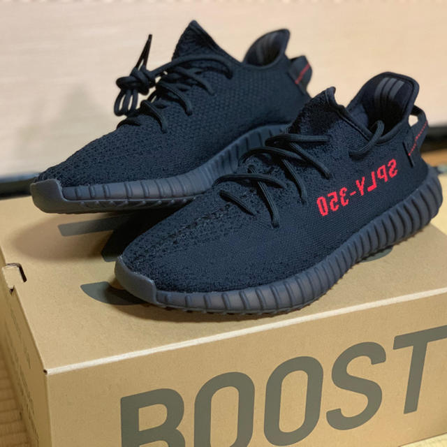 adidas(アディダス)のyeezyboost350v2 Black×Red 27cm メンズの靴/シューズ(スニーカー)の商品写真