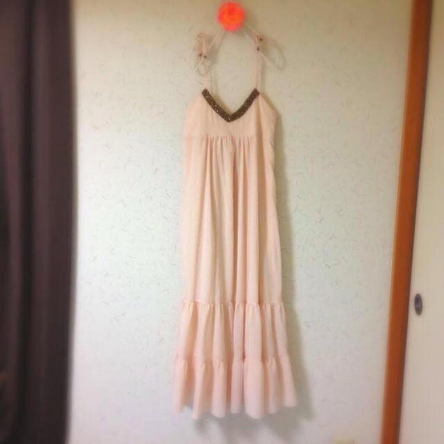 ANOTHER EDITION(アナザーエディション)のピンクベージュのドレス♡ レディースのフォーマル/ドレス(ロングドレス)の商品写真
