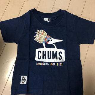 チャムス(CHUMS)のゆう様専用CHUMSチャムスキッズプリントTシャツ★Sサイズ(90-100)紺色(Tシャツ/カットソー)