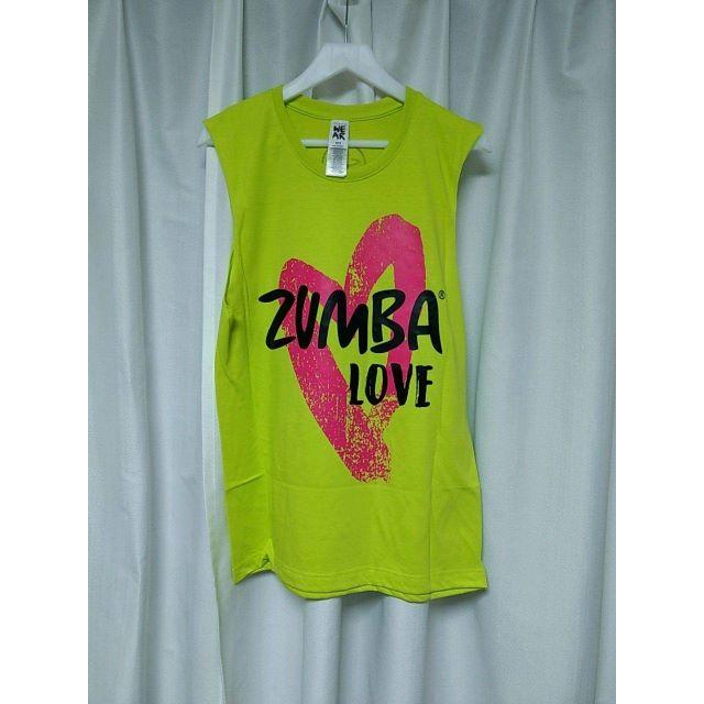 Zumba(ズンバ)の正規品　新品　未使用　ZUMBA　ズンバ　ノースリーブ　イエロー　M/L レディースのトップス(Tシャツ(半袖/袖なし))の商品写真