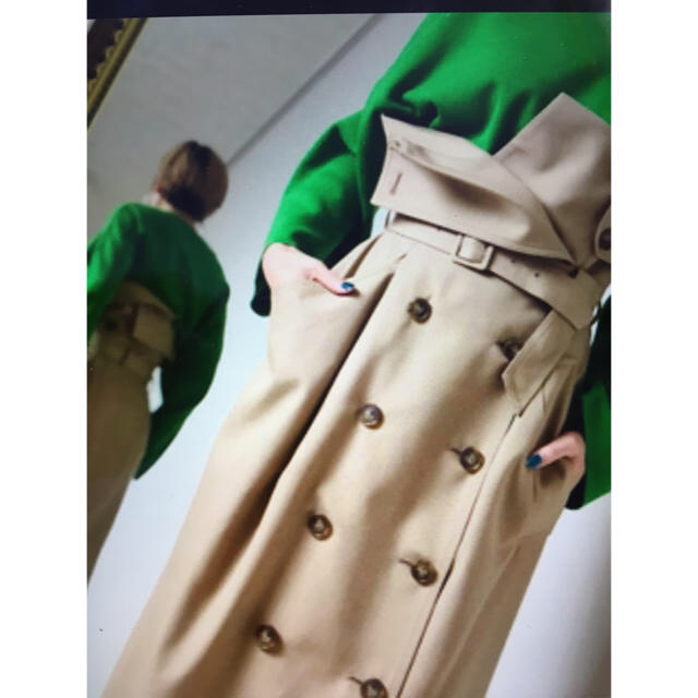 ENFOLD - 18AW エンフォルド ウールトレンチスカート 38の通販 ENFOLD - 18AW エンフォルド ウールトレンチスカート 38の通販